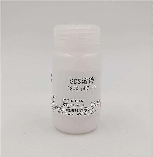 SDS溶液（20%，pH=7.2）
